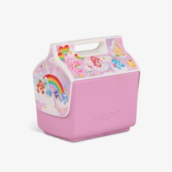 NEW! Pink Hello Kitty Care Bears 7QT Igloo Cooler Ice Chest Picnic - Picture 1 of 7